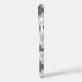 イカットアステカパターン – 濃いグレーと薄いグレー/グレー Case-Mate iPhoneケース (裏面 / 左)