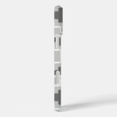 イカットアステカパターン – 濃いグレーと薄いグレー/グレー Case-Mate iPhoneケース (裏面 / 右)