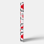 イカットアステカパターン – 赤、黒、白 Case-Mate iPhoneケース (裏面 / 右)