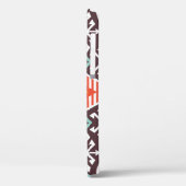 イカットアステカ：民族テクスストライプのチャ Case-Mate iPhoneケース (裏面 / 左)