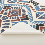 イカットアステカ:民族幾何学オーナメント。 シェルパブランケット (3/4)