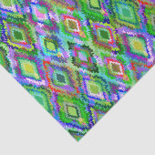 イカットカラフルトライバルジオメトリパターン2 薄葉紙 (詳細)