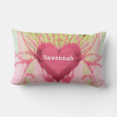 イカットガーリー渦巻形のハート枕 ランバークッション (裏面)