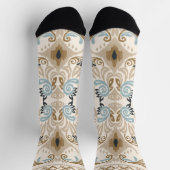 イカットシェブロンペイズリー ソックス (上部)