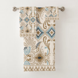 イカットシェブロンペイズリー バスタオルセット