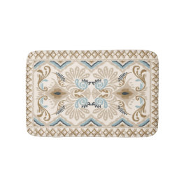 イカットシェブロンペイズリー バスマット