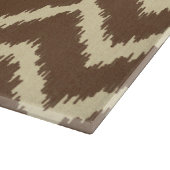 イカットシェブロン – チョコレートブラウンとタン カッティングボード (角)