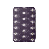 イカットシャンデリア模様：ヴィンテージ繊維デザイン バスマット (正面縦)