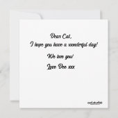 イカットシリーズOGEEブルーフラットカード (裏面)