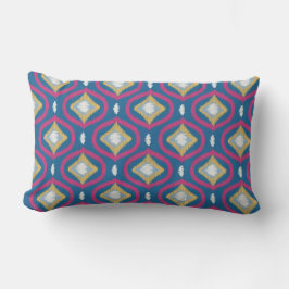 イカットシリーズOgeeライトブルー ランバークッション