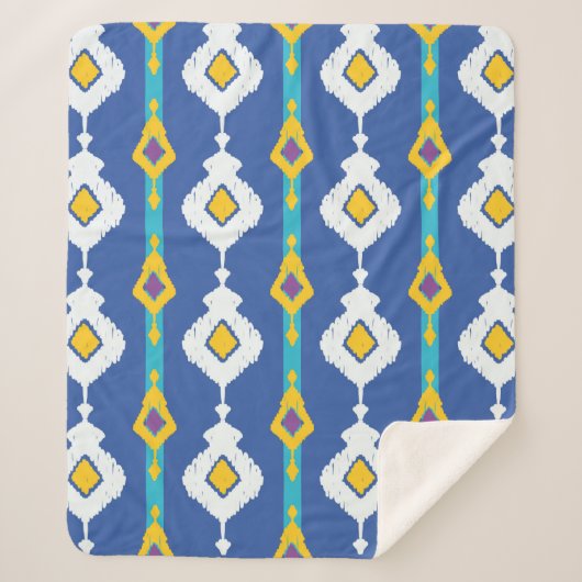 イカットシームレスパターン  シェルパブランケット (正面)