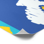 イカットシームレスパターン ポスター (角)