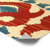 イカットシームレスパターン ポスター (角)