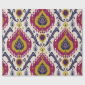 イカットシームレスパタ伝統的ーン ラッピングペーパー (フラット)