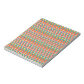 イカットジグザグリデザインスパイスカラー ノートパッド (回転)