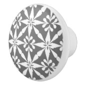 イカットスターパターン – グレー/グレーと白 セラミックノブ (右)