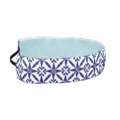 イカットスターパターン – ネイビーブルーとホワイト アスレチックヘッドバンド (左)