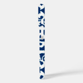 イカットダマスクパターン – Cobalt Blue and White Case-Mate iPhoneケース (裏面 / 左)