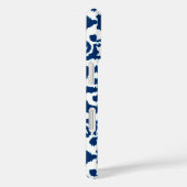 イカットダマスクパターン – Cobalt Blue and White Case-Mate iPhoneケース (裏面 / 右)