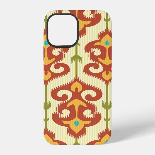 イカットダマスクパターン iPhoneケース (裏面)