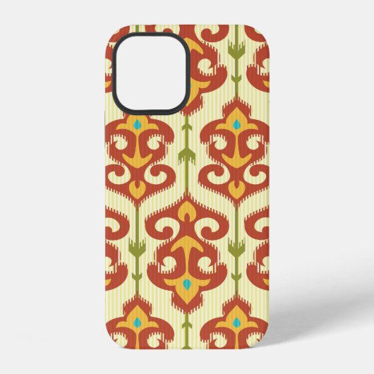 イカットダマスク模様 iPhoneケース (裏面)
