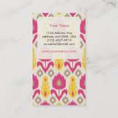 イカットパターン名刺 名刺 (裏面)