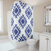 イカットパターン民族繊維部族アメリカ合衆国 シャワーカーテン (インサイチュ)