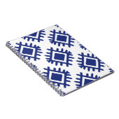 イカットパターン民族繊維部族アメリカ合衆国 ノートブック (右側)