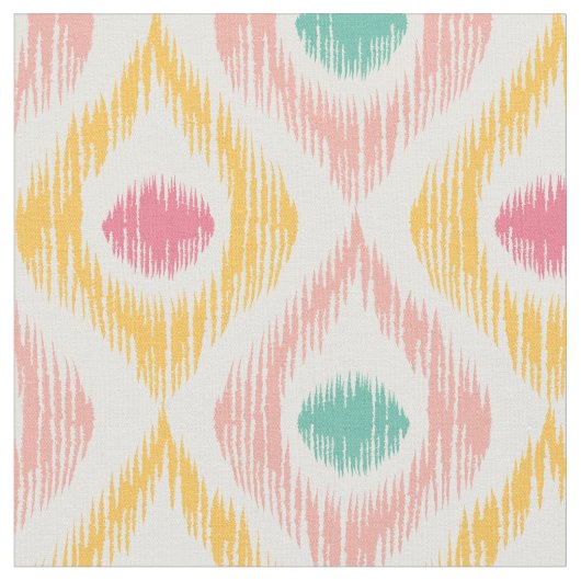 イカットパターン ファブリック (クローズアップ)