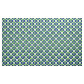 イカットパターン – 緑、藍色、白 ファブリック (ヤード)