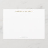 イカットパターンinダークグレーデザイナーフラットノテカード ノートカード (裏面)