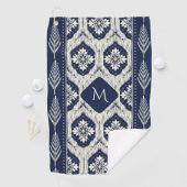 イカットフローラペイズリーパターン ゴルフタオル (インサイチュ)