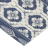 イカットフローラペイズリーパターン ショートテーブルランナー (コーナー)