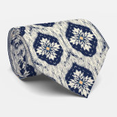 イカットフローラペイズリーパターン ネクタイ (ロール)