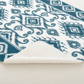 イカットペイズリーパターン シェルパブランケット (3/4)