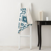 イカットペイズリーパターン シェルパブランケット (インサイチュ)