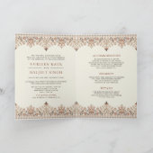 イカットボーダー オールインワン Anand Karaj シク教結婚式 招待状 (内部)