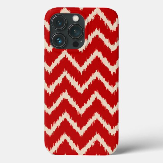 イカット山形中国の – 赤と黄 Case-Mate iPhoneケース (裏面)