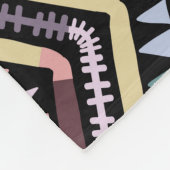 イカット幾何学的民俗学、部族のアステカパターン。 フリースブランケット (角)