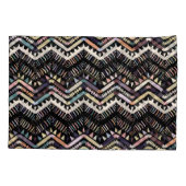 イカット幾何学的民俗学、部族のアステカパターン。 枕カバー (裏面)