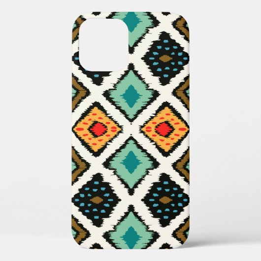イカット幾何学的、民俗的な部族的な質感。 Case-Mate iPhoneケース (裏面)