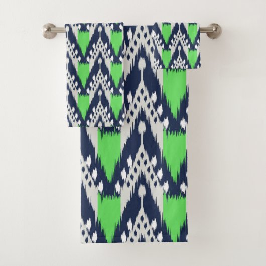 イカット柄バスタオルセット バスタオルセット (インサイチュ)