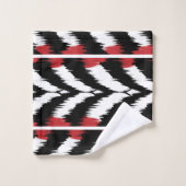 イカット柄バスタオルセット バスタオルセット (ウォッシュタオル)