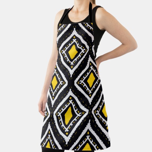 イカット模様アメリカの部族の繊維 エプロン (インサイチュ)