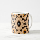 イカット民族幾何学民俗様式 コーヒーマグカップ (正面右)