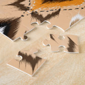 イカット民族幾何学民俗様式 ジグソーパズル (側面)