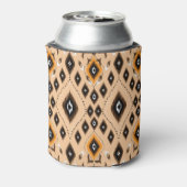 イカット民族幾何学民俗様式 缶クーラー (缶裏面)