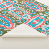 イカット民族抽象芸術パターン。シャーマン模様。ペニ シェルパブランケット (3/4)