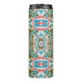 イカット民族抽象芸術パターン。シャーマン模様。ペニ タンブラー (裏面)