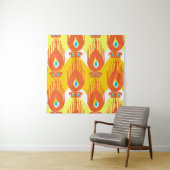 イカット織物模様 タペストリー (インサイチュ)